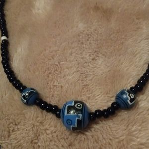 Vintage glass bead necklace